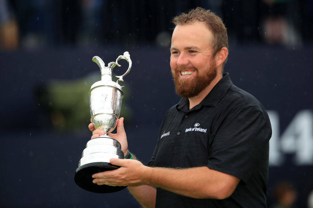 Shane Lowry with the Claret Jug after winning The 148th Open